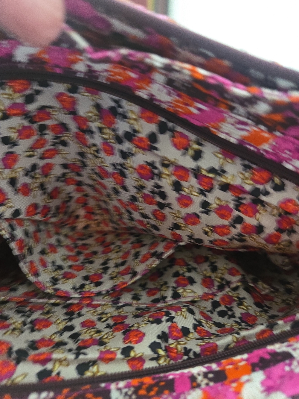 Vera Bradley Quilted Crossbody and Wristlet Set - Pink, Orange, Black - Picture 5 of 13